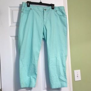 Teal capris